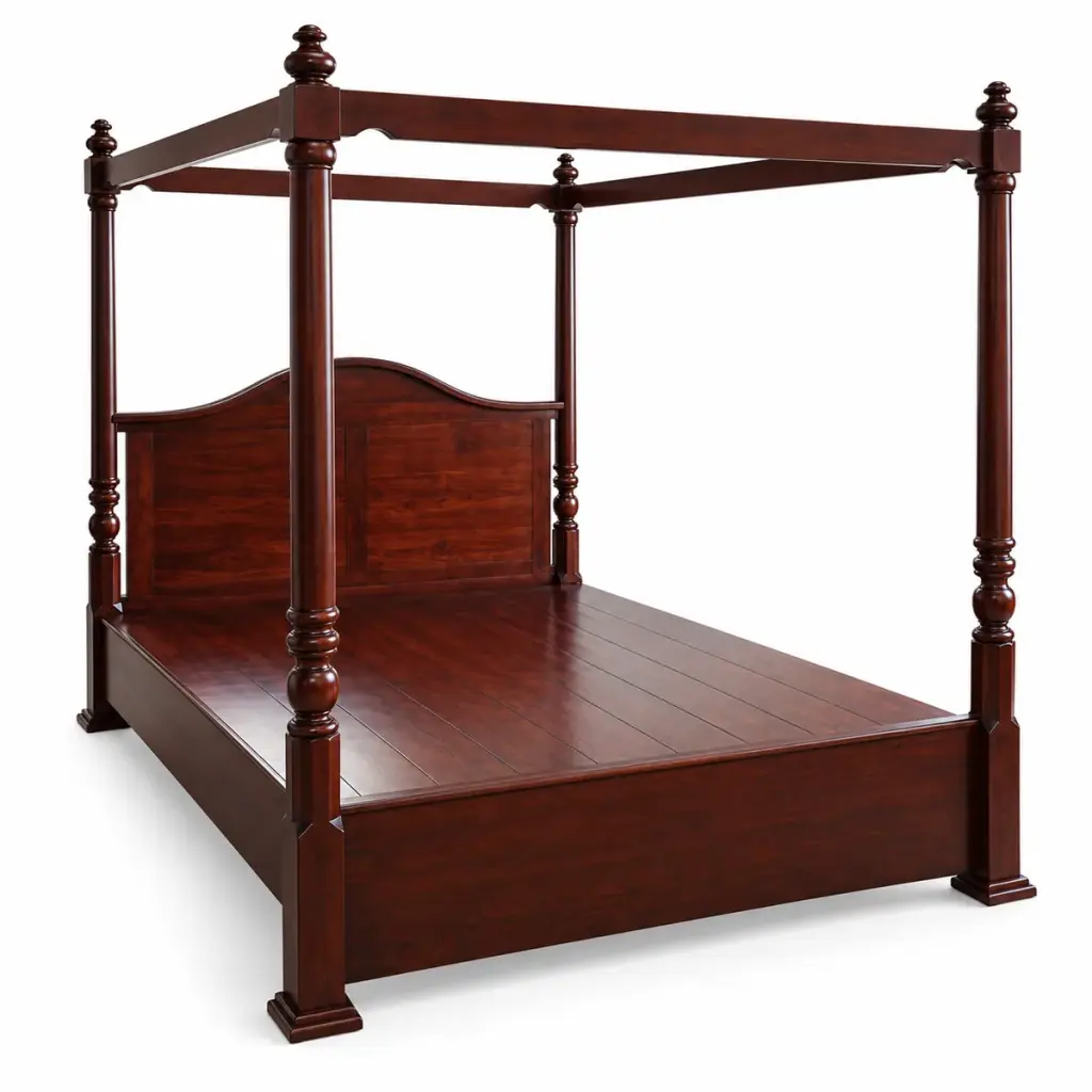Mahogany Arch Canopy Bed — photo 2