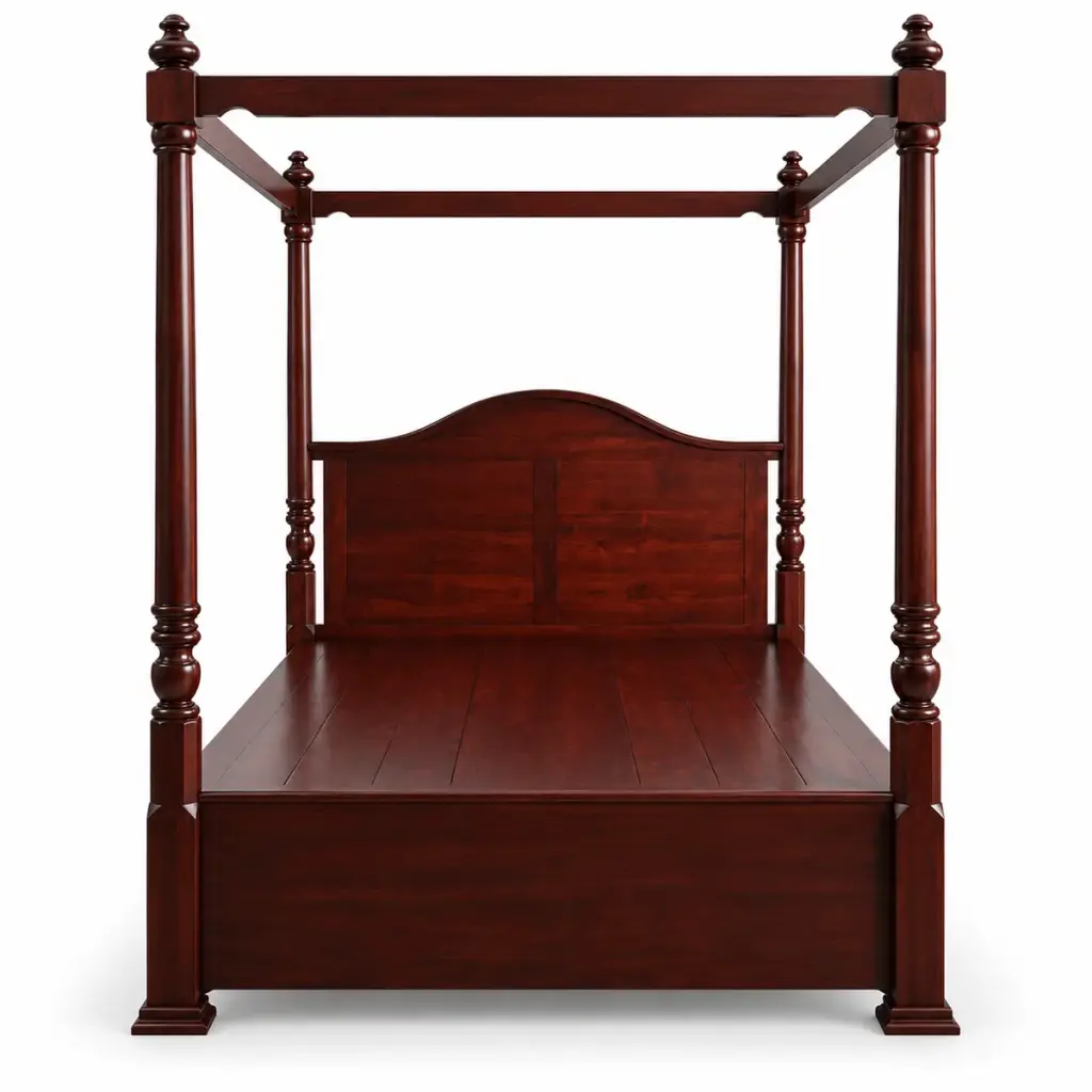 Mahogany Arch Canopy Bed — photo 1