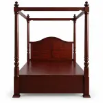 Mahogany Arch Canopy Bed – solid teak, Teakwood Factory