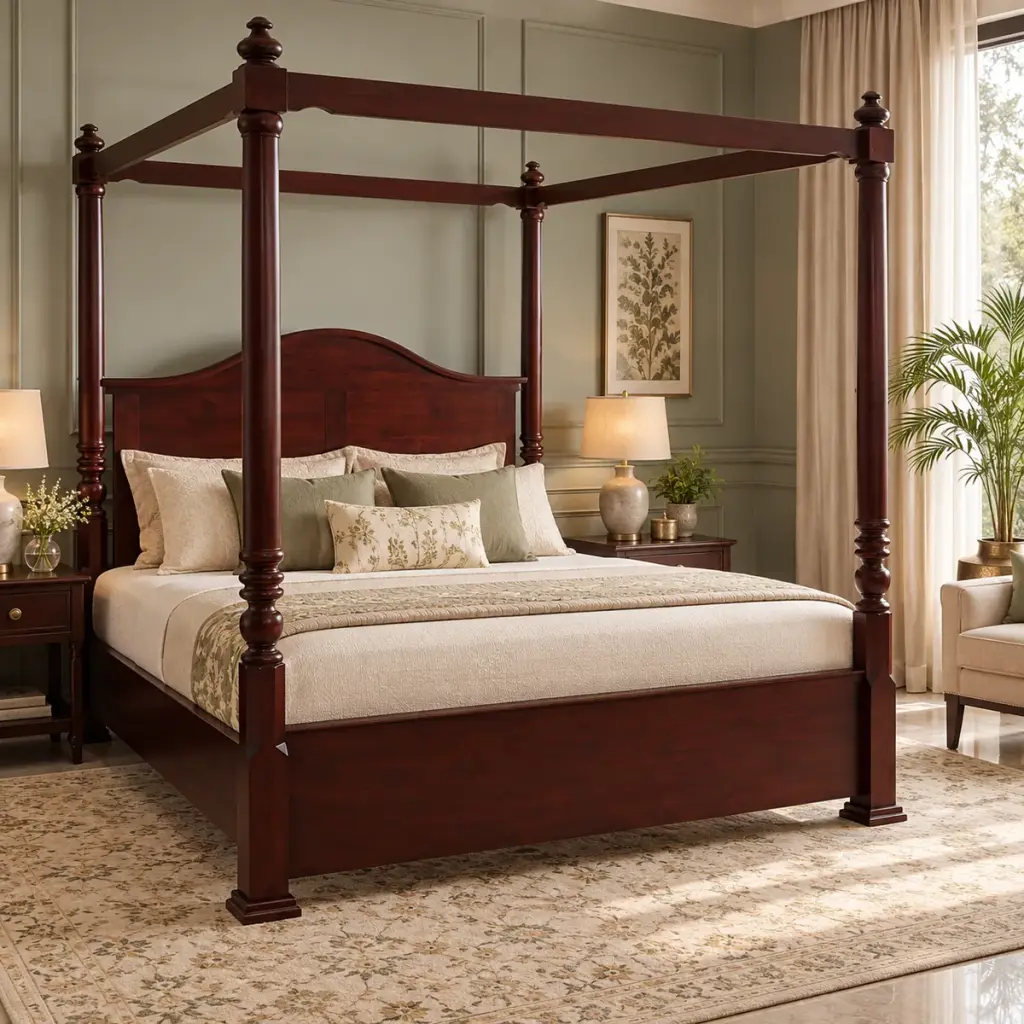 Mahogany Arch Canopy Bed — photo 3