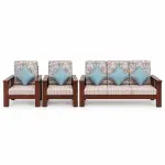 Mahogany Floral Sofa Set – solid teak, Teakwood Factory
