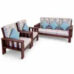 Mahogany Floral Sofa Set – solid teak, Teakwood Factory