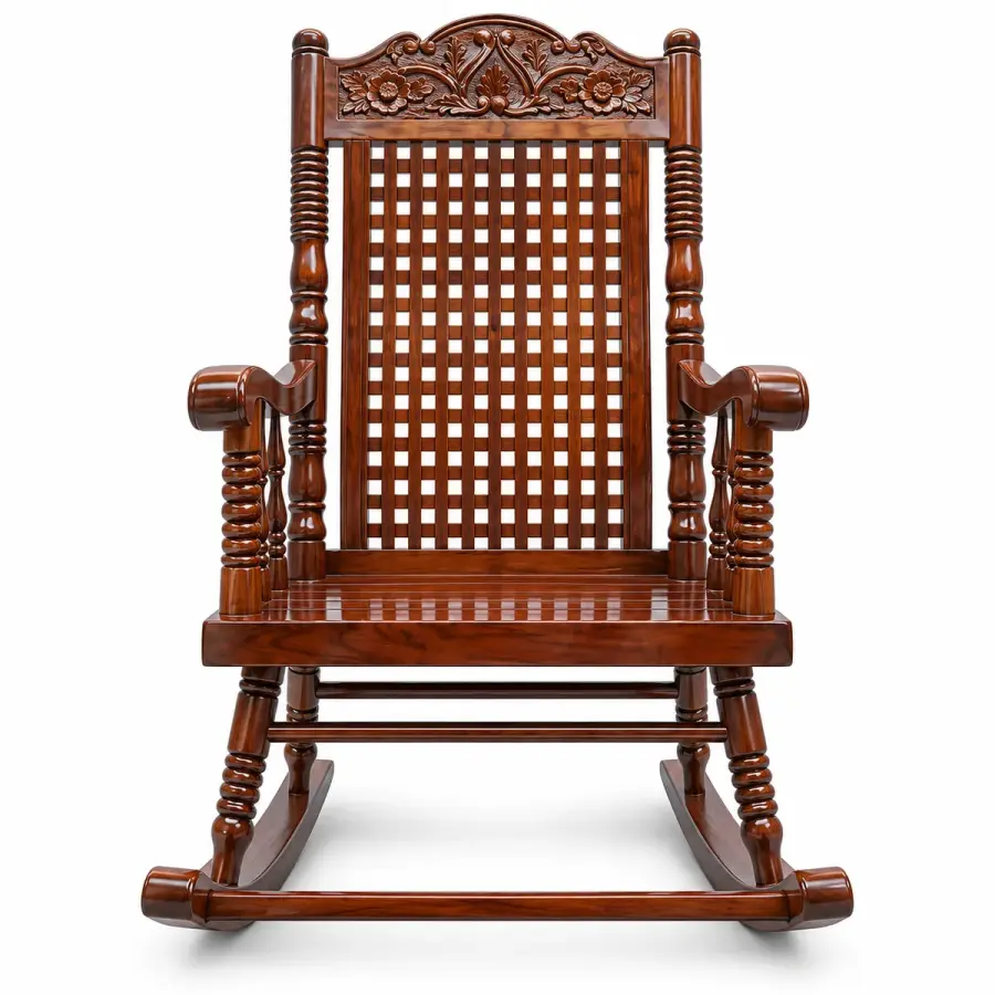 Mahogany Lattice Rocker