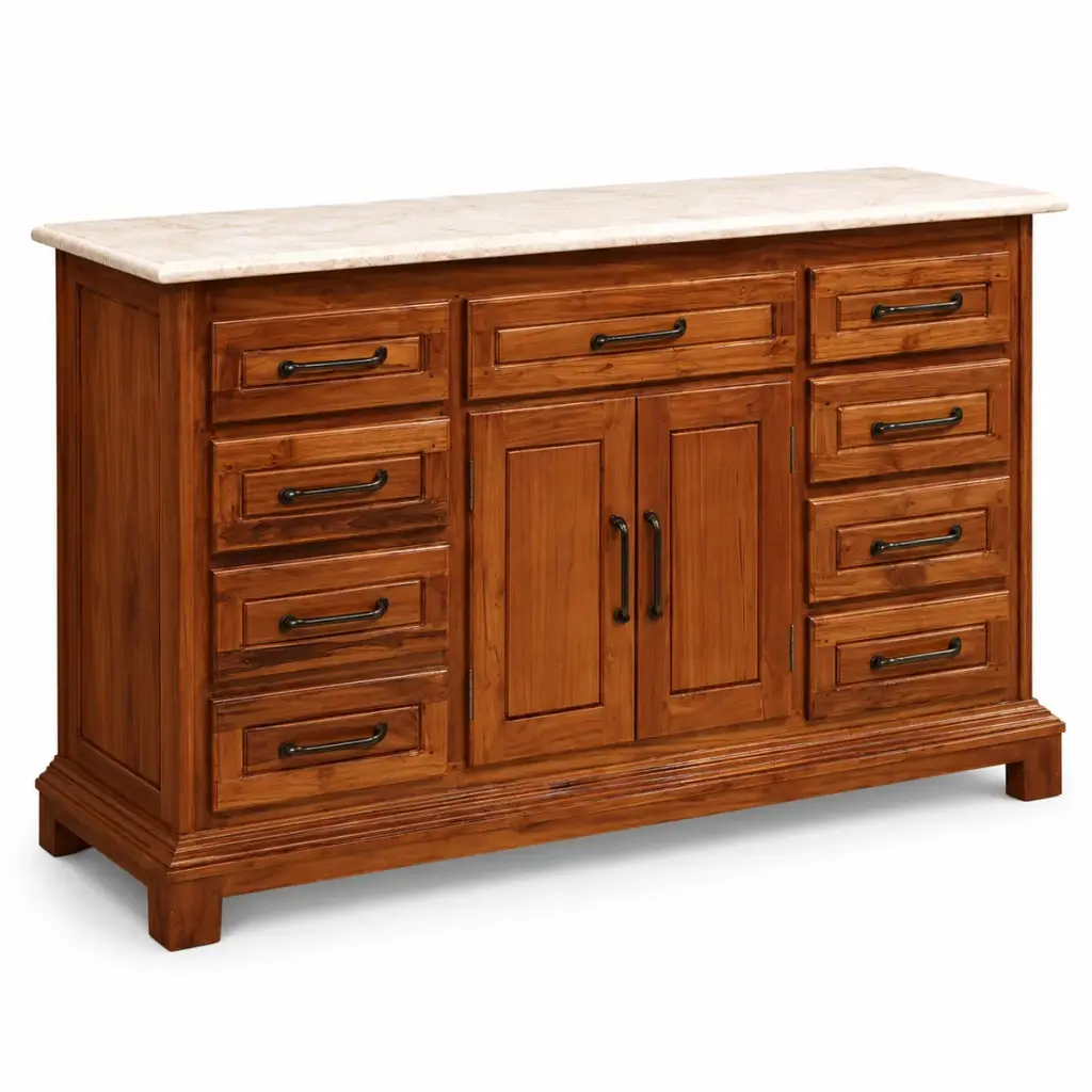 Marble-Top Sideboard Chest — photo 2