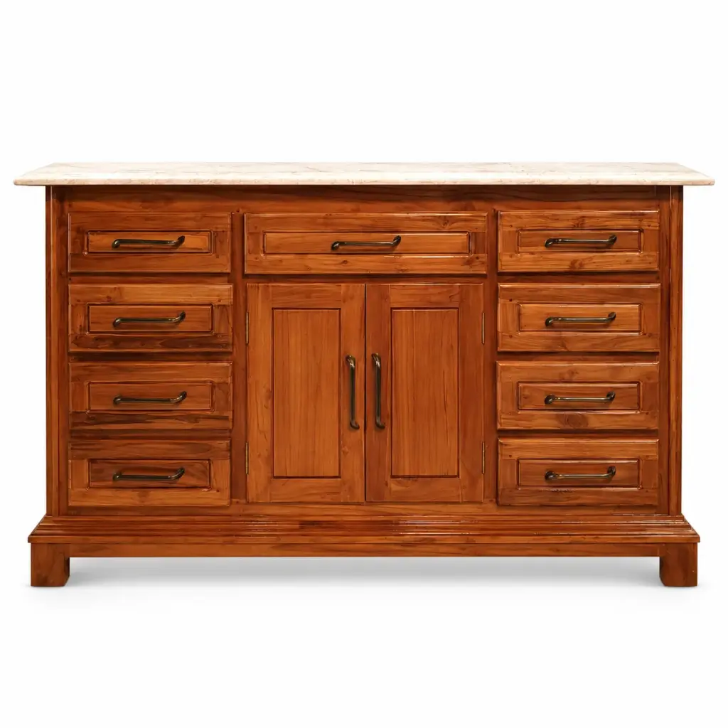 Marble-Top Sideboard Chest — photo 1