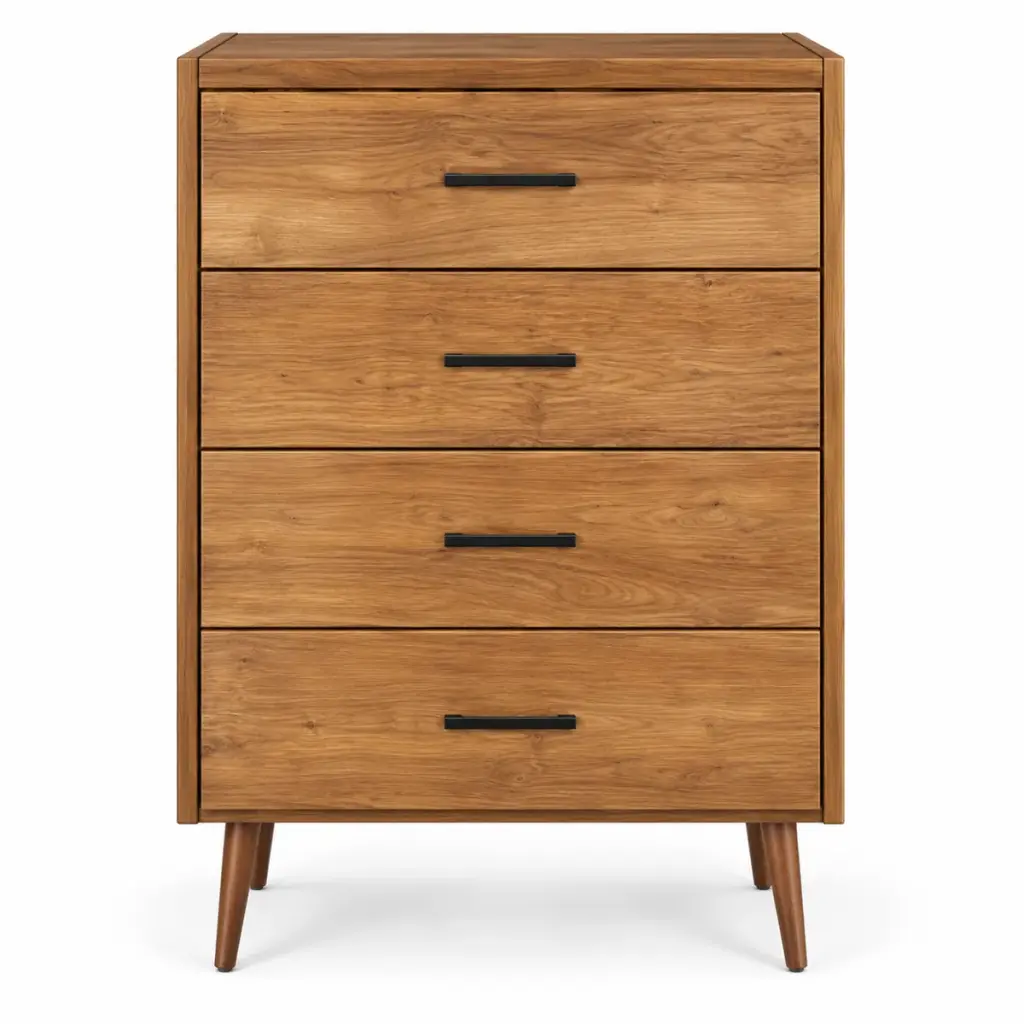 Mid-Century Bar-Pull Chest — photo 1