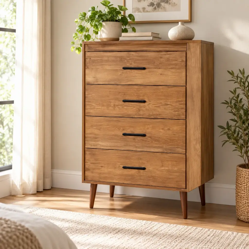 Mid-Century Bar-Pull Chest — photo 3
