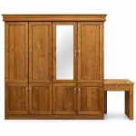 Mirror Hutch with Desk – solid teak, Teakwood Factory