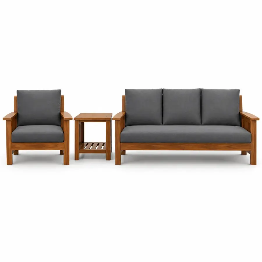 Mission Grey Sofa Set