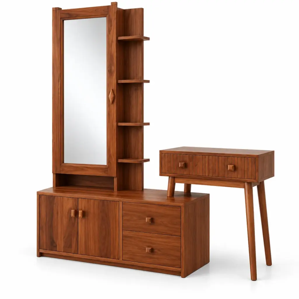 Modern Dresser with Side Table — photo 2