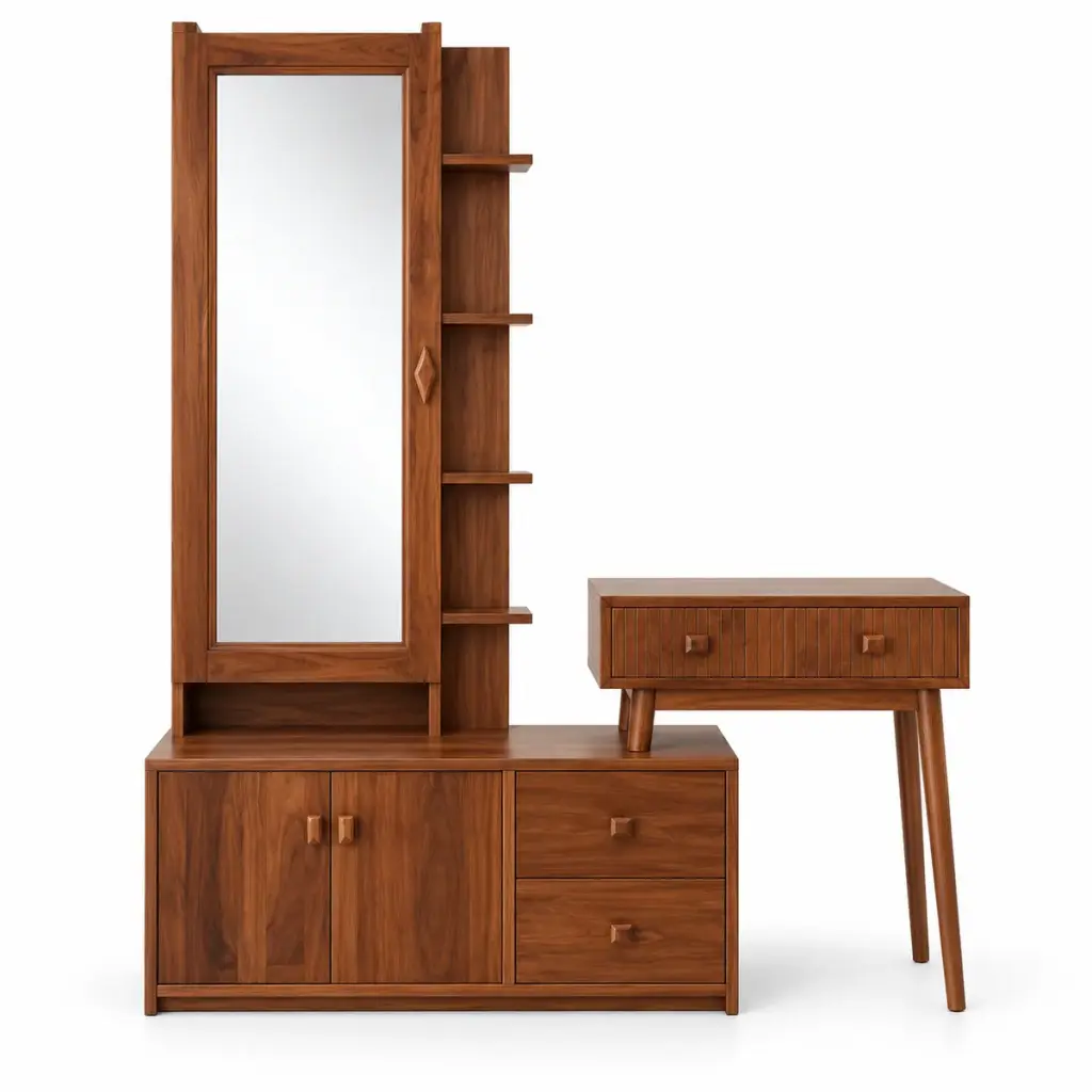 Modern Dresser with Side Table — photo 1