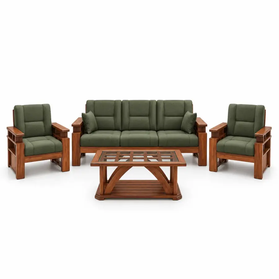 Olive Green Sofa Set
