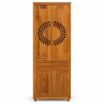 Om Jaali Tall Mandir – solid teak, Teakwood Factory