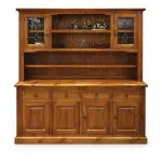 Open-Shelf Kitchen Dresser – solid teak, Teakwood Factory