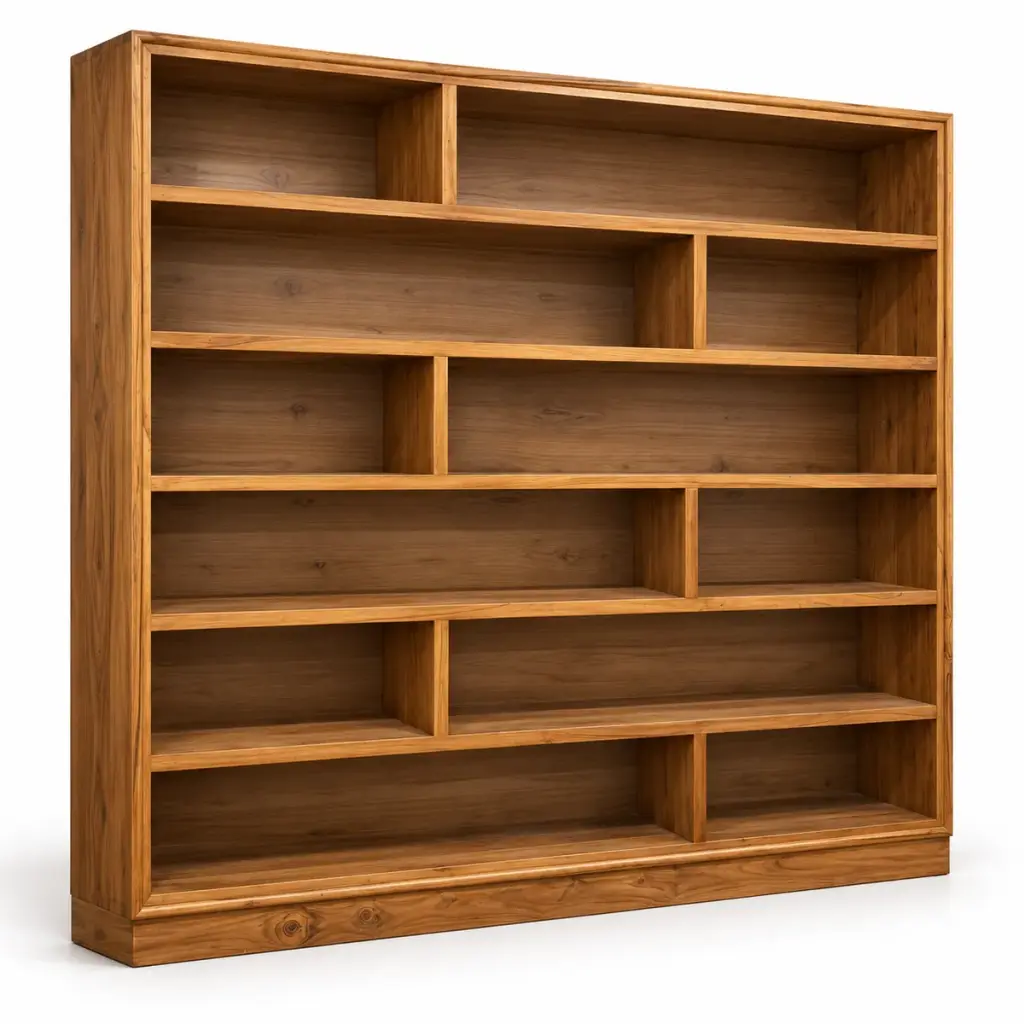Open Teak Bookshelf — photo 2