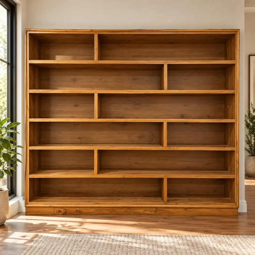 Open Teak Bookshelf — photo 3