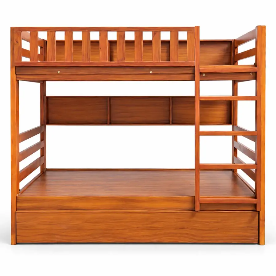 Panel-Back Storage Bunk Bed