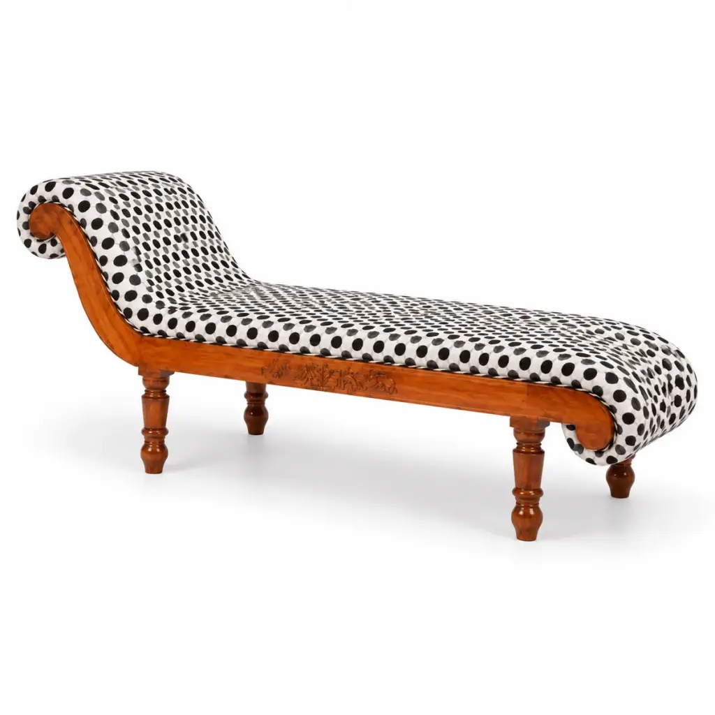 Polka-Dot Chaise Diwan — photo 2