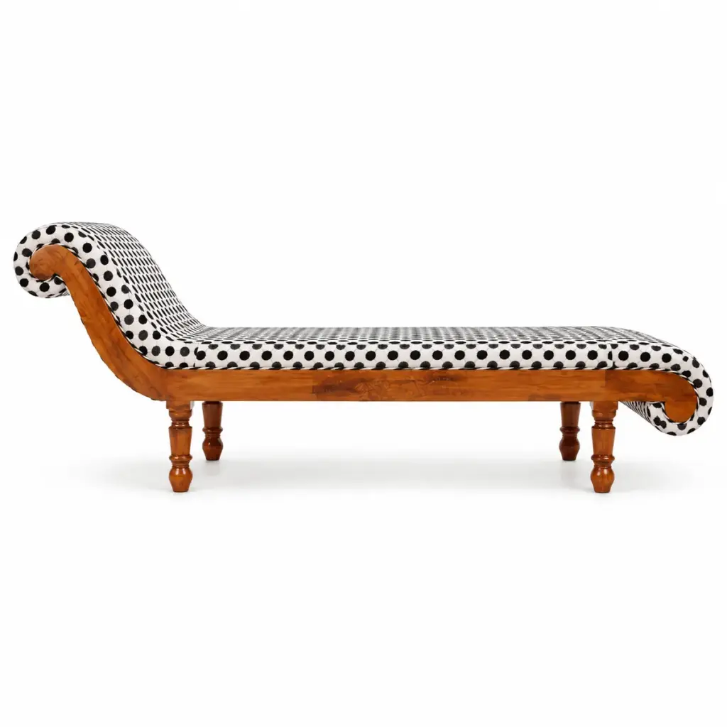 Polka-Dot Chaise Diwan — photo 1
