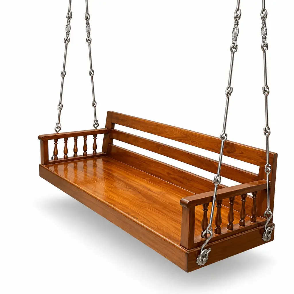 Railed Hanging Bench Swing — photo 2