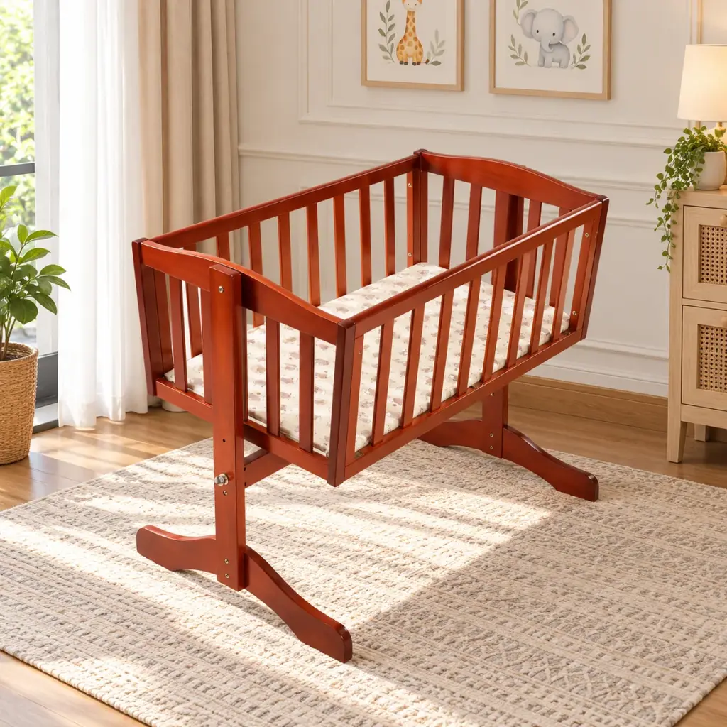 Red Teak Swing Cradle — photo 3