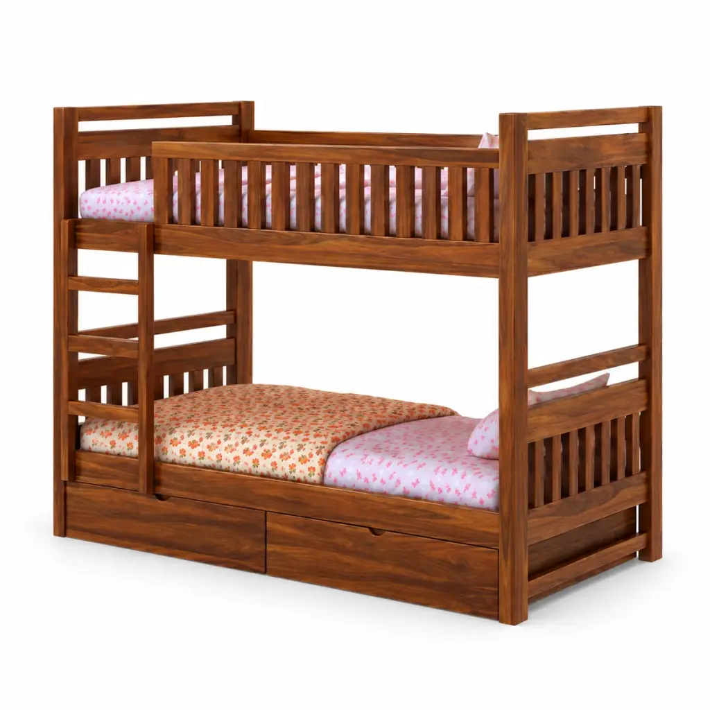 Rosewood Drawer Bunk Bed — photo 2