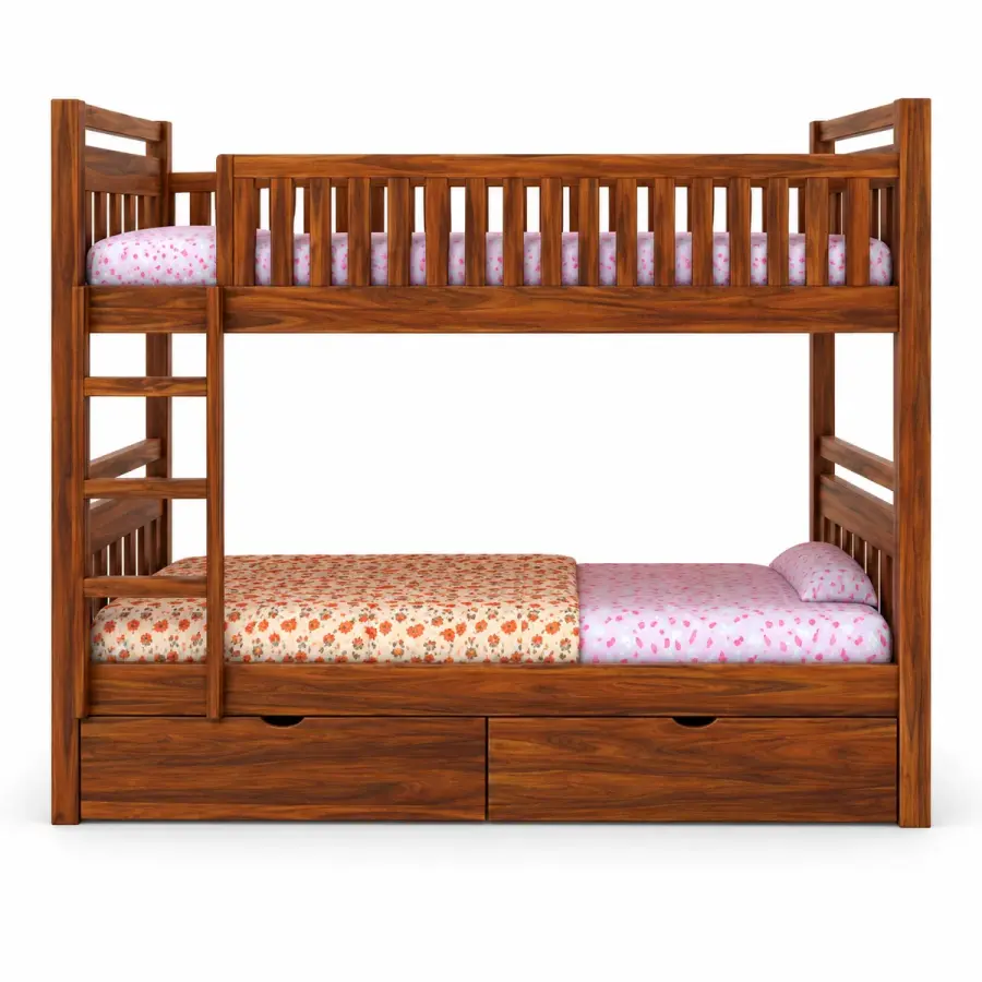 Rosewood Drawer Bunk Bed