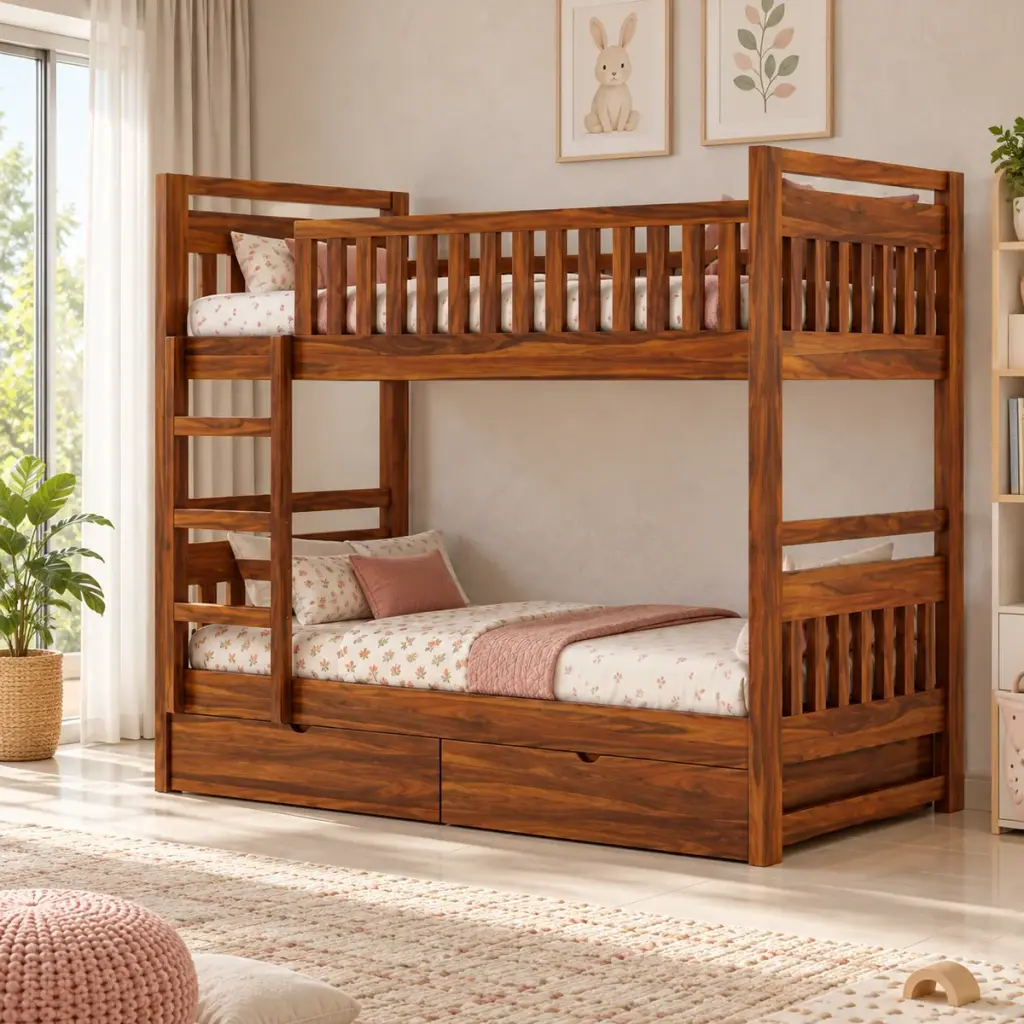 Rosewood Drawer Bunk Bed — photo 3