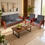 Rosewood Grey Sofa Set – solid teak, Teakwood Factory