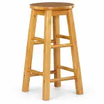 Round Teak Bar Stool – solid teak, Teakwood Factory