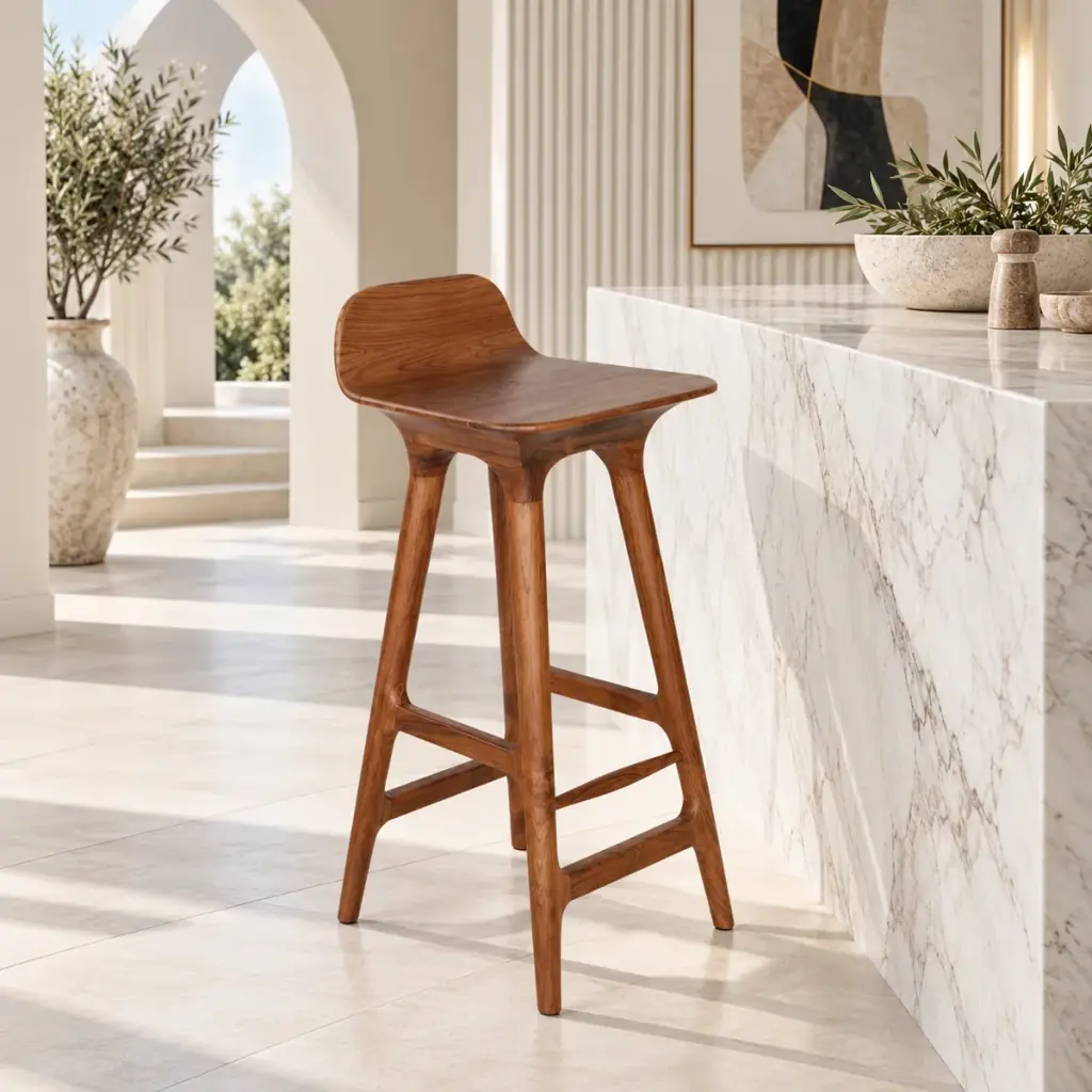 Scoop-Back Bar Stool — photo 3