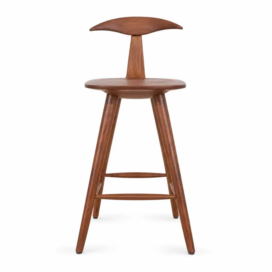 Sculpted T-Back Stool