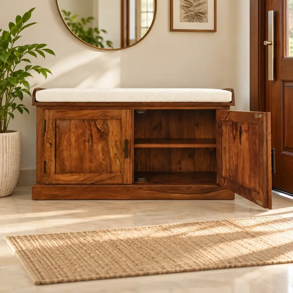 Shoe Bench with Storage — photo 3