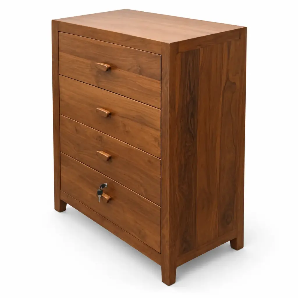 Six-Drawer Walnut Tallboy — photo 2
