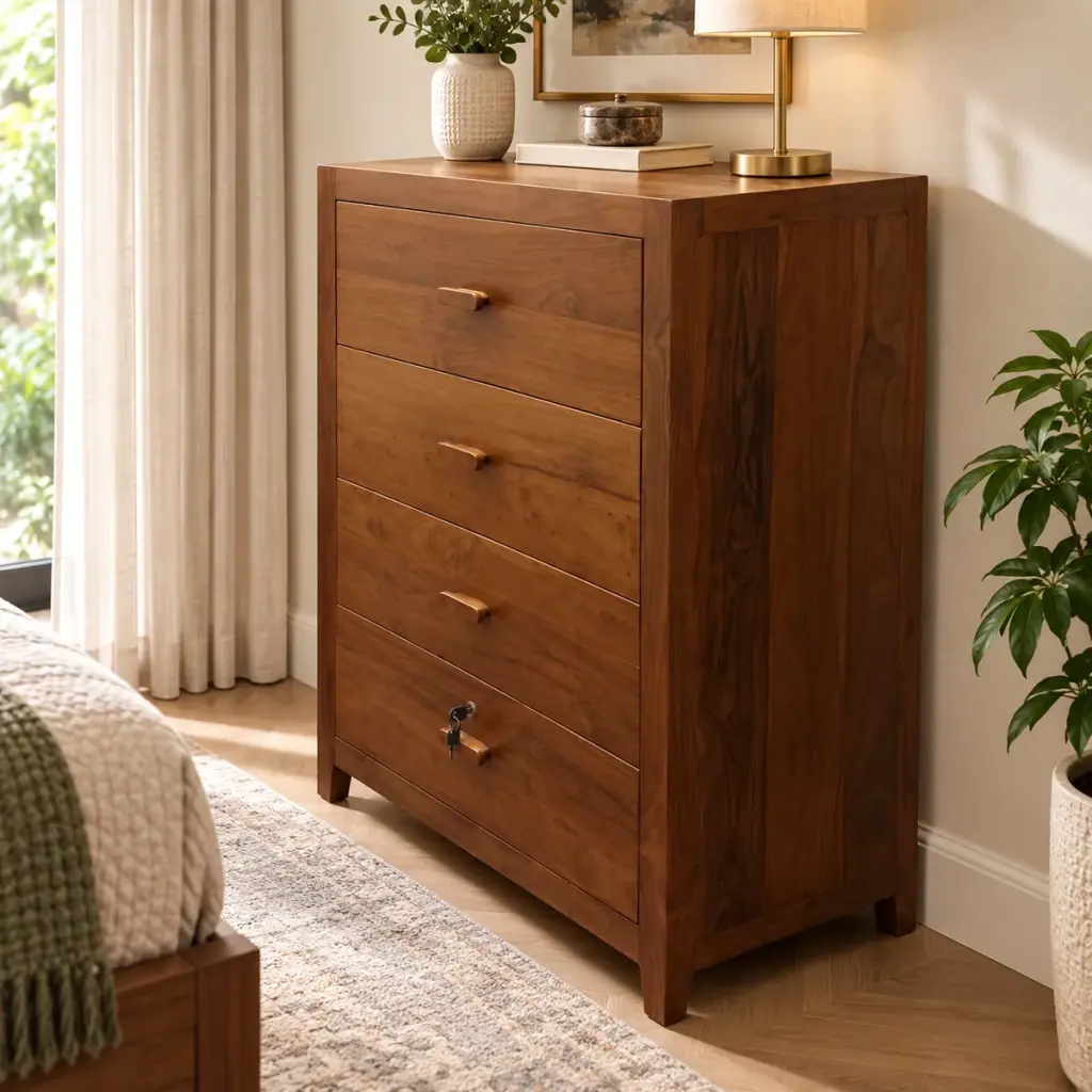 Six-Drawer Walnut Tallboy — photo 3