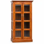 Six-Pane Glass Almirah – solid teak, Teakwood Factory