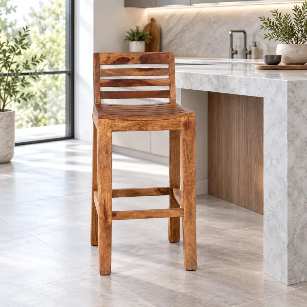 Slat-Back Counter Chair — photo 3