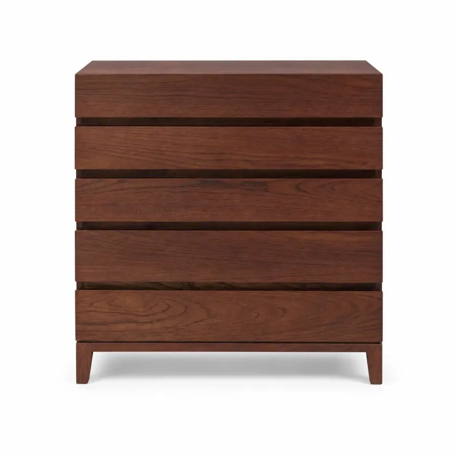 Slatted Espresso Chest