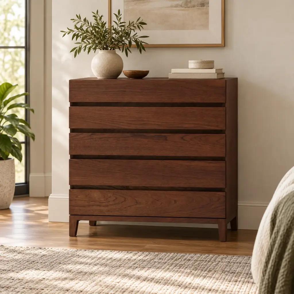 Slatted Espresso Chest — photo 3