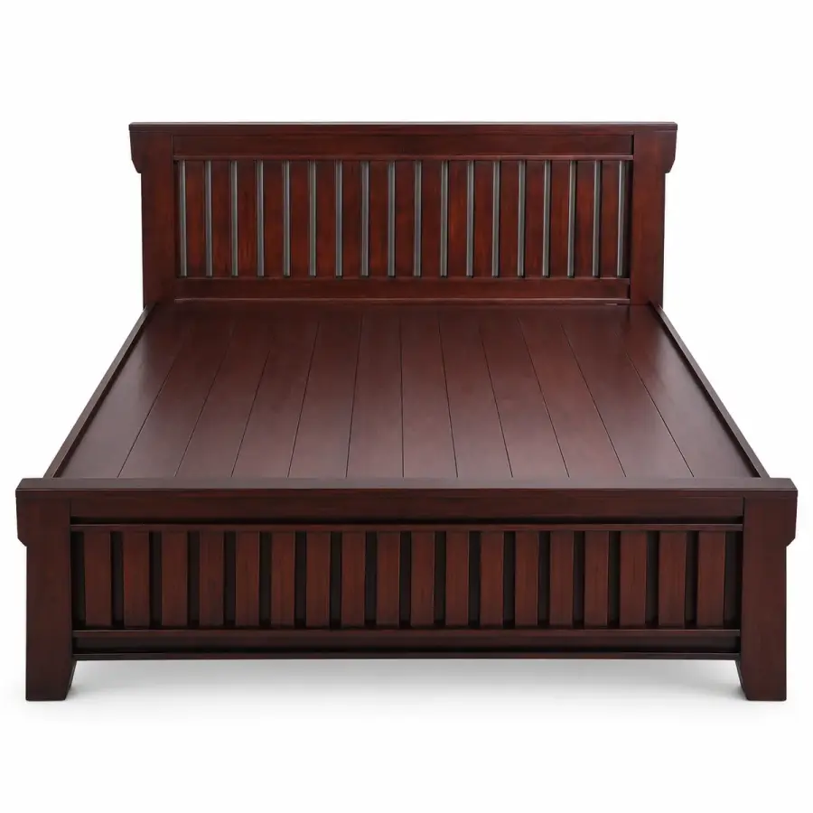 Slatted Espresso Cot