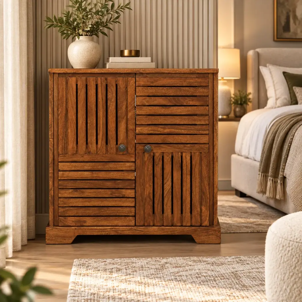 Slatted Shoe Cabinet — photo 3