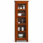 Slim Single-Door Crockery Unit – solid teak, Teakwood Factory