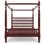Spindle Four-Poster Bed – solid teak, Teakwood Factory