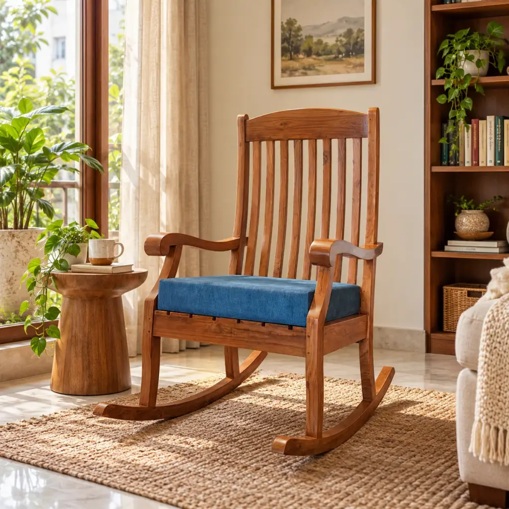 Spindle Rocker — Blue Seat — photo 3