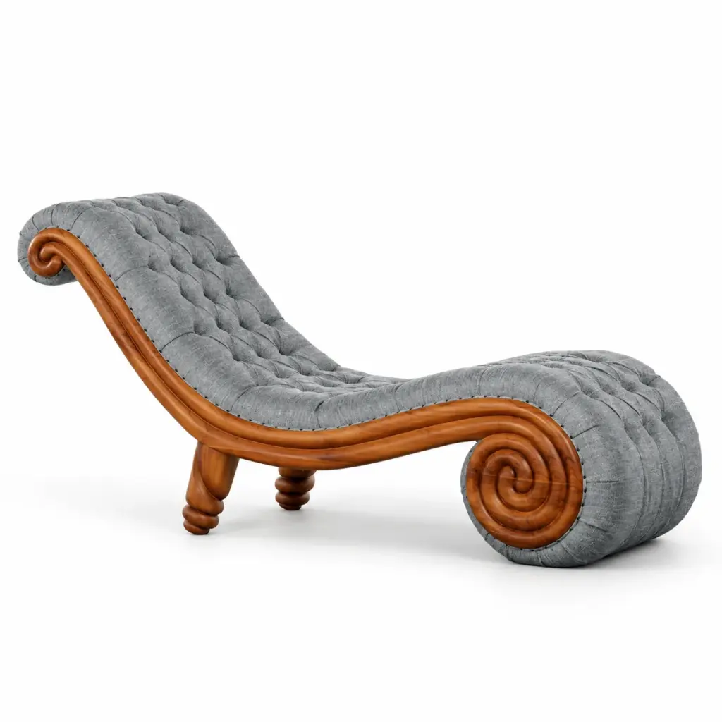 Spiral Scroll Chaise — photo 2