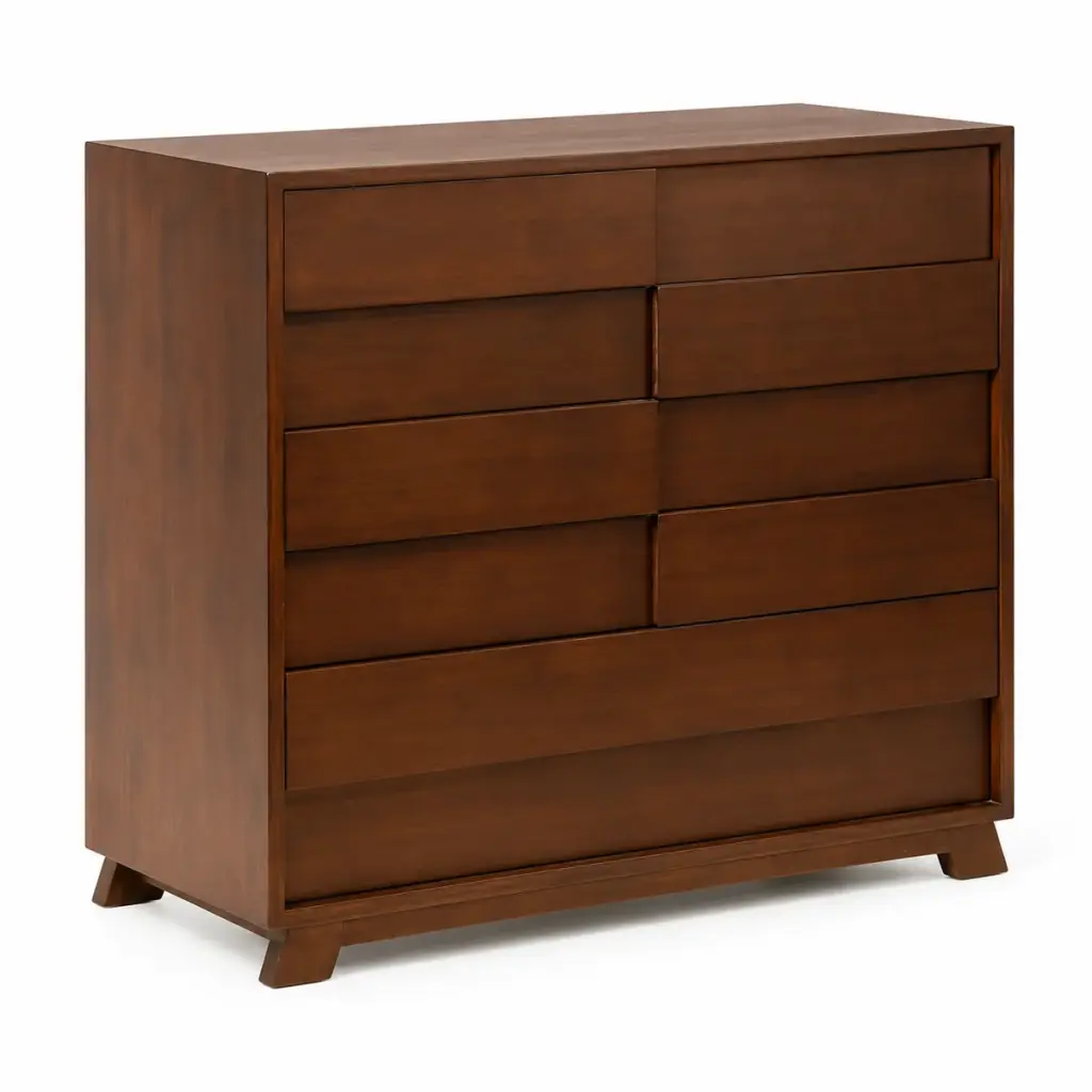 Staggered-Drawer Walnut Chest — photo 2