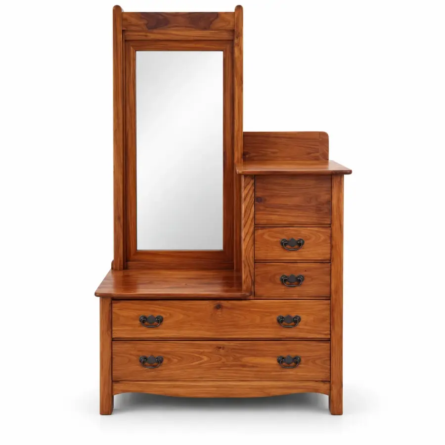 Step Dresser with Mirror