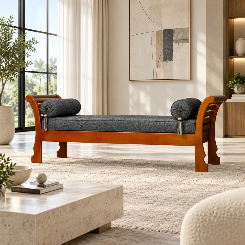 Teak Diwan Bench — photo 3