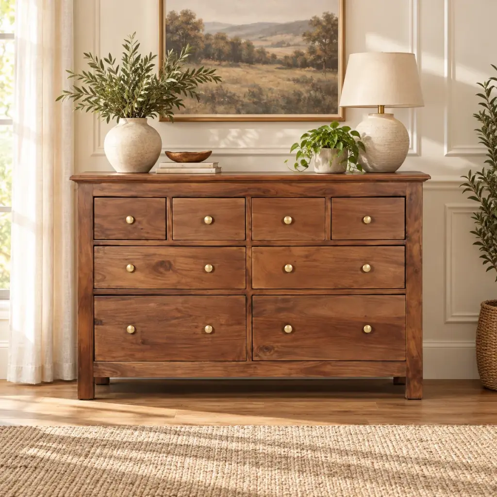 Ten-Drawer Brass-Knob Chest — photo 3
