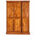 Three-Door Grain Almirah – solid teak, Teakwood Factory